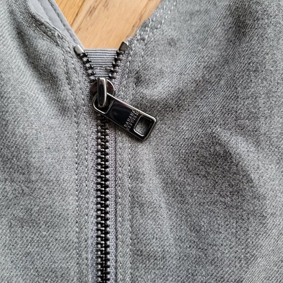 Banana Republic Gray Sleeveless Pencil Sheath Dress V Neck 2 - Picture 7 of 16